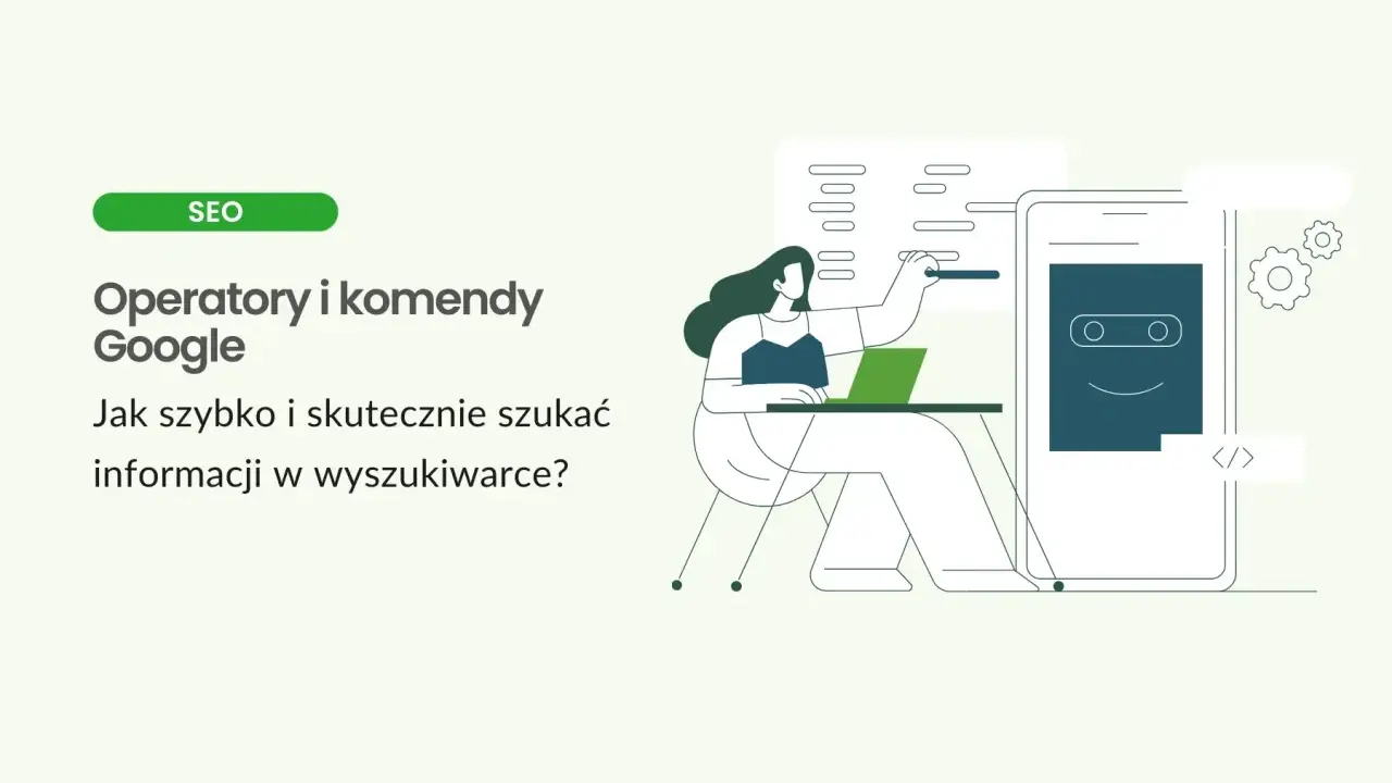Kobieta uczy się operatorów i komend Google, by usprawnić wyszukiwanie zaawansowane informacji.