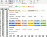 Excel: zliczanie komórek z tekstem. Widok stylów komórek, nagłówków i formatów liczb.