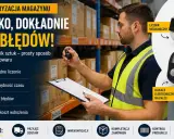 Pracownik magazynu z licznikiem ręcznym i elektronicznym usprawnia inwentaryzację magazynu. Szybko, dokładnie, bez błędów.
