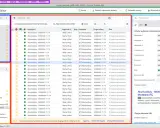 Edytor Google Ads pokazuje listę rozszerzonych reklam tekstowych z nagłówkami i stanem. Można tu edytować reklamy akumulatorów.