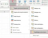 Wybierz "Duplikujące się wartości..." w menu "Formatowanie warunkowe", aby dowiedzieć się, jak usunąć powtarzające się wiersze w Excelu.