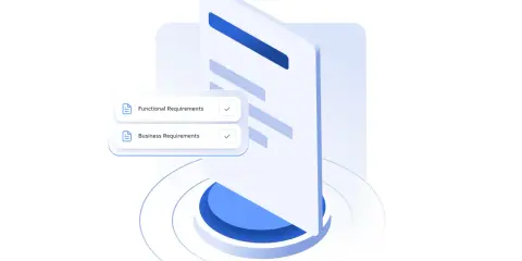 Dokument z listą wymagań funkcjonalnych i biznesowych, jako przykład specyfikacji wymagań.