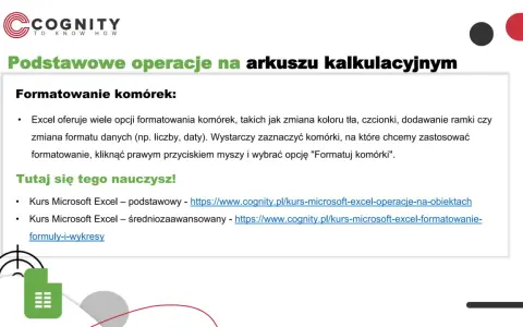 Excel triki: formatowanie komórek, czcionki, ramki. Naucz się podstaw i zaawansowanych opcji na kursach.