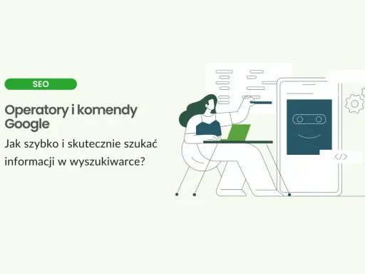 Kobieta uczy się operatorów i komend Google, by usprawnić wyszukiwanie zaawansowane informacji.