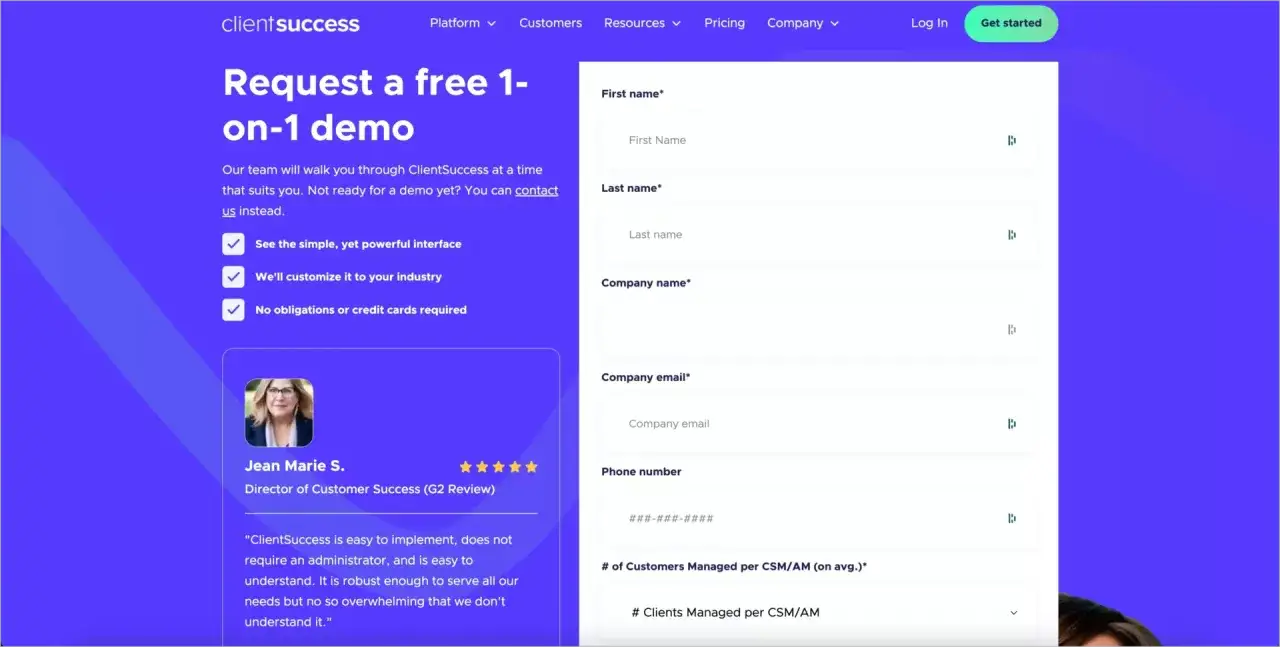 Formularz zgłoszeniowy na demo z polami do wypełnienia. Dobra prawa UX ułatwia proces.